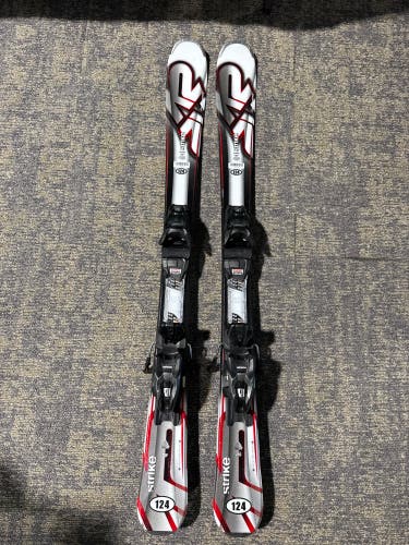 K2 Strike 124 cm Skis With Marker M2 10 Quikclik GW Bindings (Used)