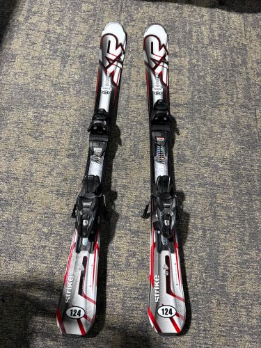 K2 Strike 124 cm Skis With Marker M2 10 Quikclik GW Bindings (Used)