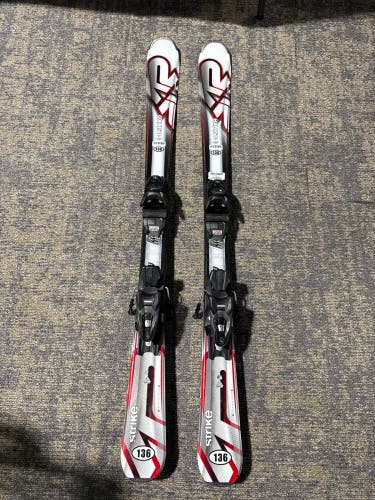 K2 Strike 136 cm Skis With Marker M2 10 Quikclik GW Bindings (Used)