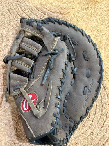 Brown Rawlings Player Preferred RH First Base Baseball Glove 12.5" (Used)