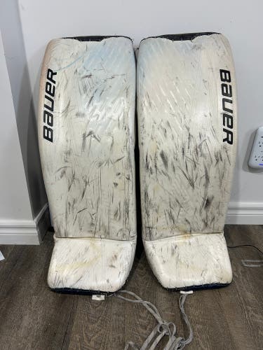 Large 2020 Bauer Supreme UltraSonic Goalie Leg Pads Pro Stock (Used)