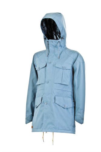 L1TA Adriana Snowboard Jacket, Women's Size Small, Faded Blue New