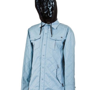 L1TA Dresden Snowboard Jacket, Women's Size Small, Faded Blue New