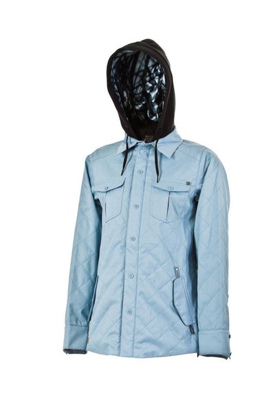 L1TA Dresden Snowboard Jacket, Women's Size Small, Faded Blue New