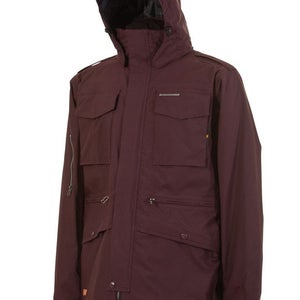L1 Vet Insulated Snowboard Jacket, Men's Size Large, Opium Burgundy New