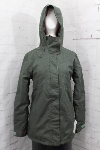 Ride Madison Insulated Snowboard Jacket, Women's Medium, Tank Green New
