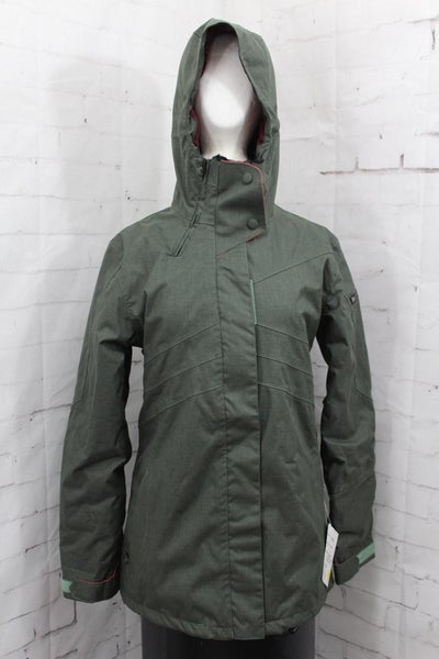 Ride Madison Insulated Snowboard Jacket, Women's Medium, Tank Green New