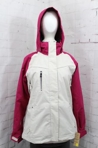Ride Fremont Insulated Snowboard Jacket, Women's Medium, Creme / Red New