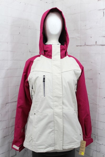Ride Fremont Insulated Snowboard Jacket, Women's Medium, Creme / Red New