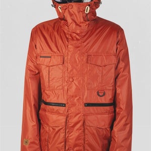 L1 Sham Insulated Snowboard Jacket, Men's Extra Large XL, Autumn Orange New