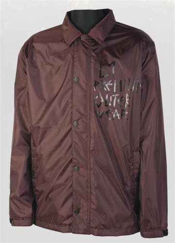 L1 Stooge Shell Snowboard Jacket, Men's Size Medium, Opium Burgundy New