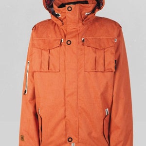 L1 Vet Insulated Snowboard Jacket, Men's Size Large, Vintage Autumn Orange New