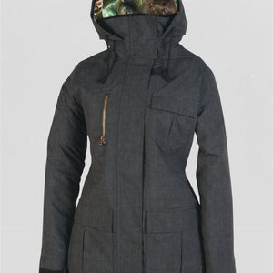 L1TA Audrey Insulated Snowboard Jacket, Women's Size Small, Black New