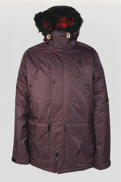 L1 Drifter Insulated Snowboard Jacket, Men's Size Large, Opium Burgundy New