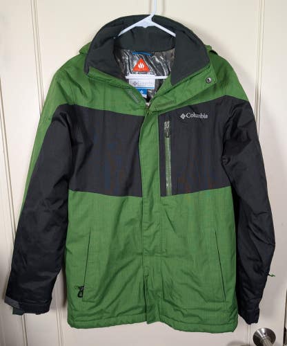 Columbia Tipton Peak Full Zip Hooded Insulated Omni Heat Winter Jacket Men's S