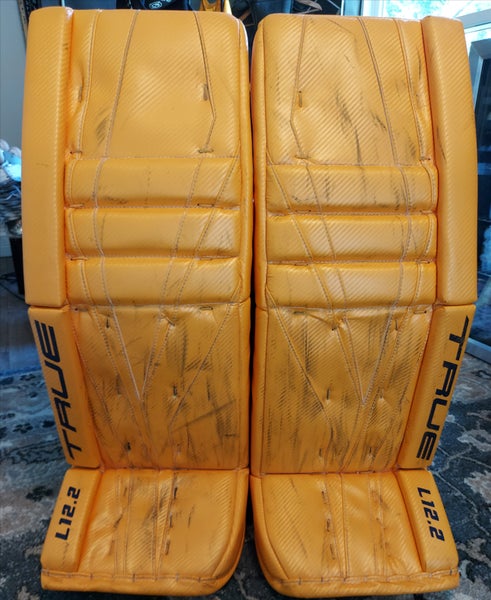 (Used) Juuse Saros Pro Return True L12.2 33+2 Pro Goalie Leg Pads (Used)