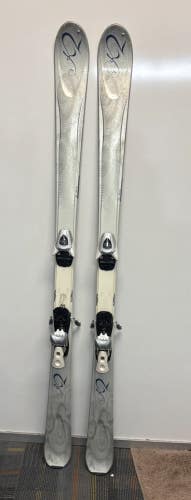 K2 T:Nine True Luv 153cm 119-72-103 All-Mtn Skis Salomon LZ9 Bindings CLEAN