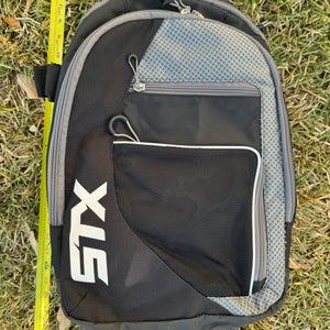 STX Sidewinder Lacrosse Backpack 18” Black & Silver