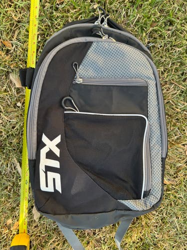 STX Sidewinder Lacrosse Backpack 18” Black & Silver