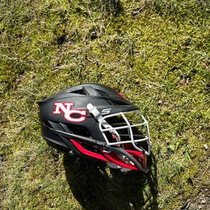 Cascade S Youth Lacrosse Helmet- Black and Red