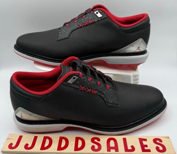 Nike Air Jordan ADG 5 Low Golf Shoes Black Red Bred FQ7874-001 Men’s Sz 11.5 Wide