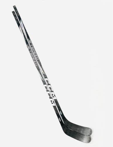 New 2 pack CCM Jetspeed FT7 Pro (custom black/silver) Pro Stock - LH, P90TM, 75 Flex