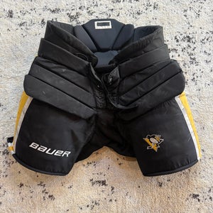 Pittsburgh Penguins NHL Pro Stock Bauer Hockey Goalie Pants