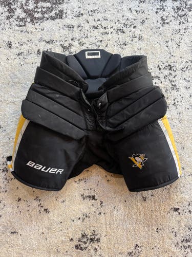 Pittsburgh Penguins NHL Pro Stock Bauer Hockey Goalie Pants