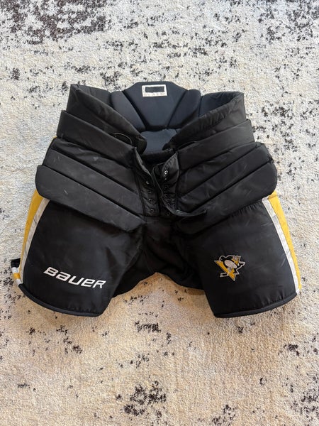 Pittsburgh Penguins NHL Pro Stock Bauer Hockey Goalie Pants