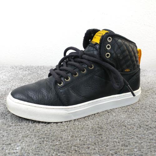 Vans Alomar Mens Size 6.5 Shoes Skate Sneakers Black Yellow OTW Lace Up