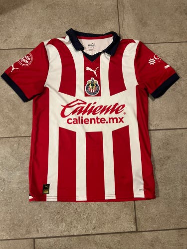 PUMA DRYCELL Chivas de Guadalajara 2023/2024 Home Soccer Jersey, Size M