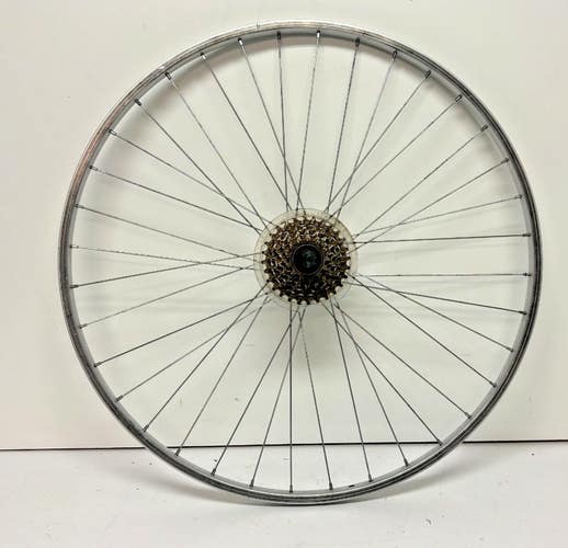 Vintage Araya 6-Spd 36-Spoke Aluminum 700C Rear Wheel Shimano Exage Sport Hub