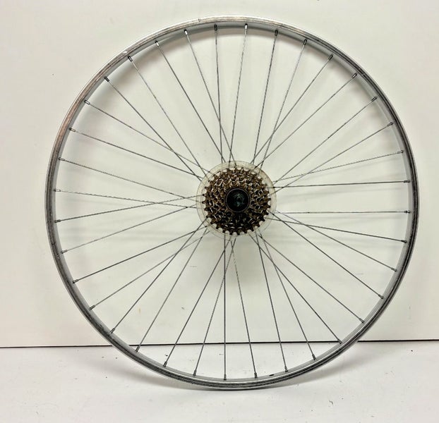 Vintage Araya 6-Spd 36-Spoke Aluminum 700C Rear Wheel Shimano Exage Sport Hub
