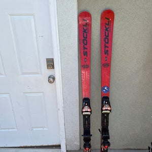 Stockli LASER GS FIS 168 cm Racing Skis With Bindings (Used)