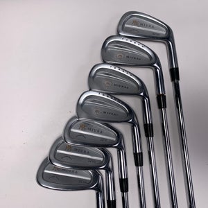 Miura Straight Neck CB-202 Iron Set 4-PW KBS Tour Regular Steel Mens RH