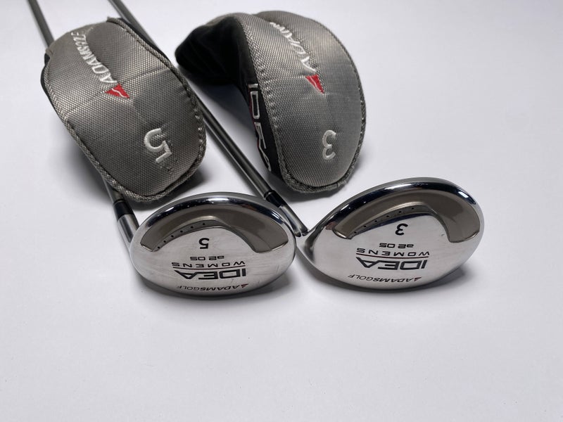 Adams Idea A2 OS 3 & 5 Fairway Wood Set 15* 18* Aldila Idea Womens 55g RH HC