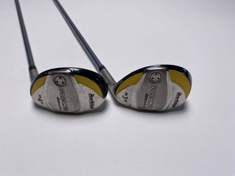 Tour Edge Bazooka Geomax 3 & 4 Hybrid Set 19* 22* Bazooka GeoMax 70g Mens RH