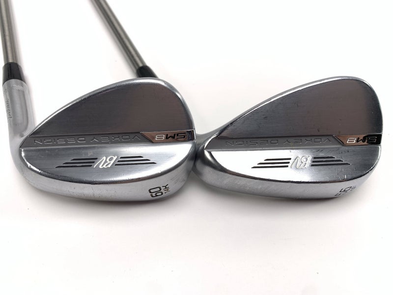 Titleist Vokey SM8 Tour Chrome Wedge Set 56* 14 | 60* 14 SteelFiber Stiff RH
