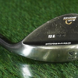 CLEVELAND CG15 54 14 WEDGE SAND WEDGE ZIP GROOVES TRACTION STEEL WEDGE FLEX RH