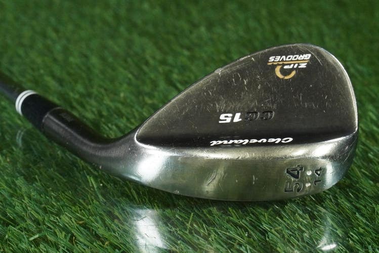 CLEVELAND CG15 54 14 WEDGE SAND WEDGE ZIP GROOVES TRACTION STEEL WEDGE FLEX RH