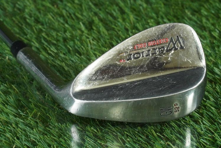WARRIOR CUSTOM GOLF 52 GAP WEDGE "GW" ATTACK/APPROACH WEDGE STEEL SHAFT RH