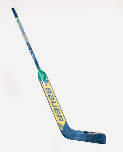 New 25" Bauer Supreme Shadow Pro Stock Goalie Stick (blue/gold/green) - Regular, P31
