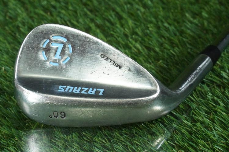 LAZRUS MILLED FORGED 60 WEDGE LOB WEDGE STEEL SHAFT LH ~ LOOK!!