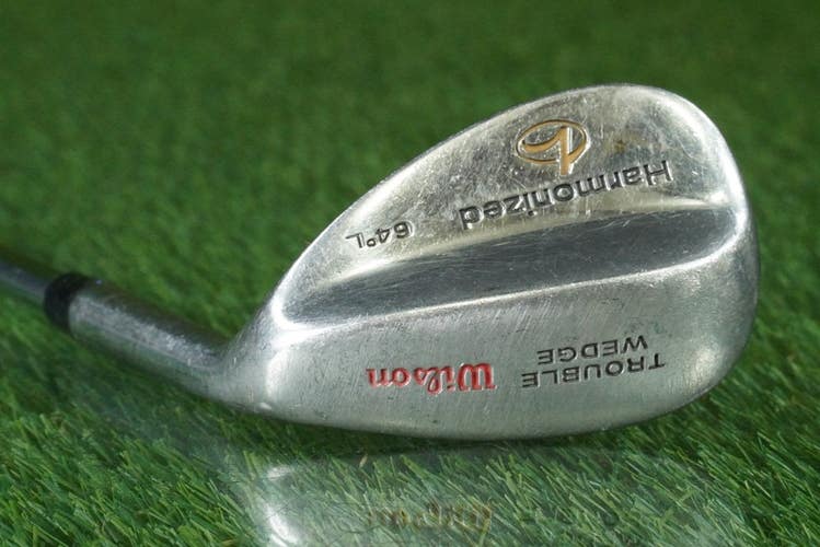 WILSON HARMONIZED 64L TROUBLE WEDGE LOB WEDGE STEEL SHAFT RH ~ LOOK!!