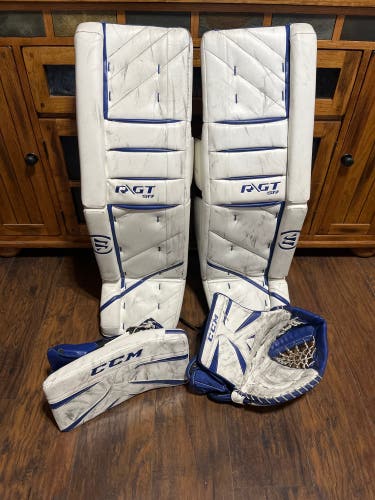 36 + 1.5 Warrior and CCM Regular Goalie Full Set (Used)