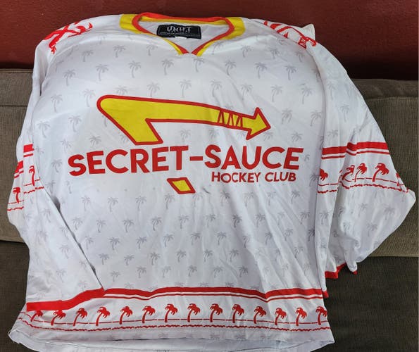 3 Sr Goalie Jerseys with pants and garment bags