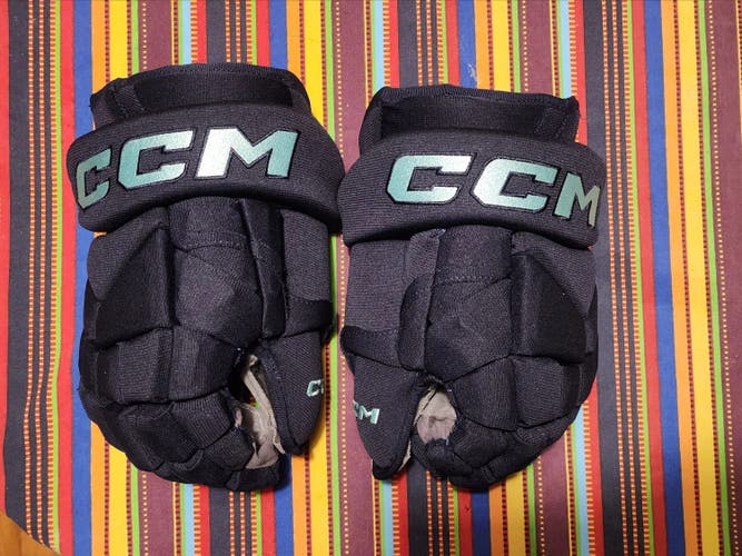 CCM HG12 Pro Stock Hockey Gloves 14" Blue KRAKEN 702850