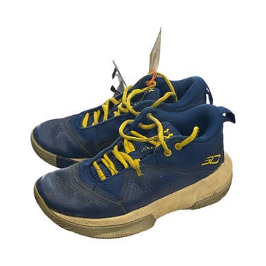 Used Under Armour Basketball Shoes Y Navy Blue Junior 03.5 11859-S000026551