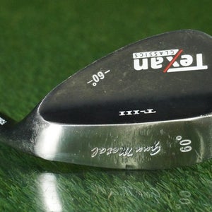 TEXAN CLASSICS T-III GUN METAL 60 WEDGE LOB WEDGE STEEL SHAFT RH ~ LOOK!!