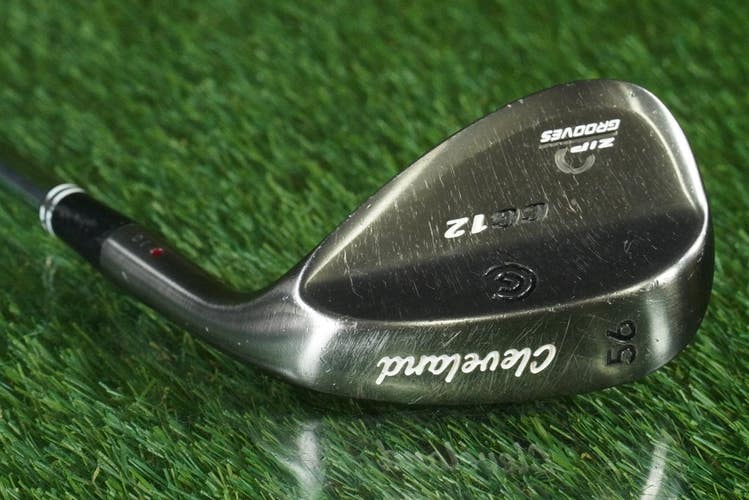 CLEVELAND CG12 56 10 WEDGE SAND WEDGE ZIP GROOVES DYNAMIC GOLD WEDGE FLEX RH